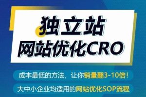 独立站网站优化CRO,成本最低的方法,让你销量翻3-10倍
