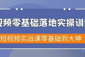 (9051期)短视频零基础落地实战特训营,短视频实战课零基础到大神