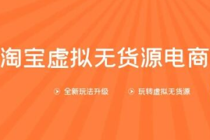 龟课淘宝虚拟无货源电商第10期：一步步教您如何通过淘宝，批量运营虚拟店铺(送1+4+5)