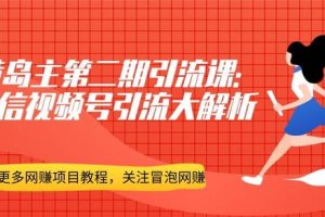 黄岛主引流课：微信视频号引流大解析